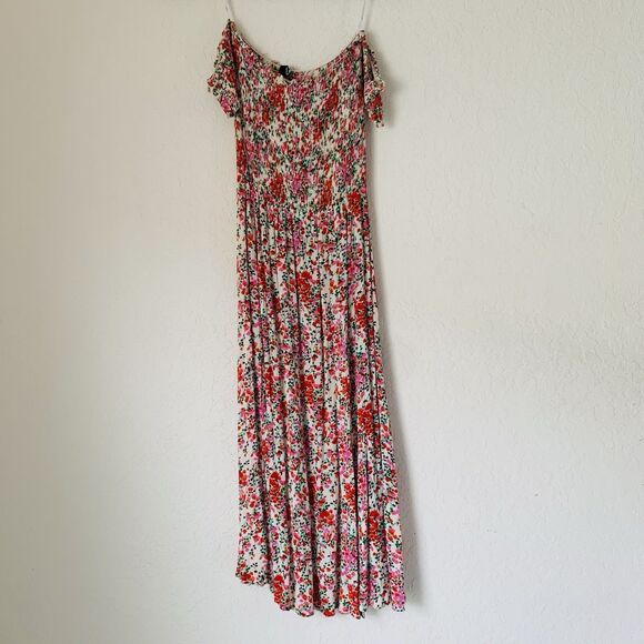 Lulus Dress View From Meadow XS Floral Off Shoulder Cottagecore Romantic Boho - Picture 3 of 16